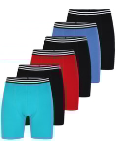Bigdude 6 Pack Assorted Boxer Shorts Mixed